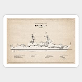 Hamilton whec-715 United States Coast Guard Cutter - SBD Magnet